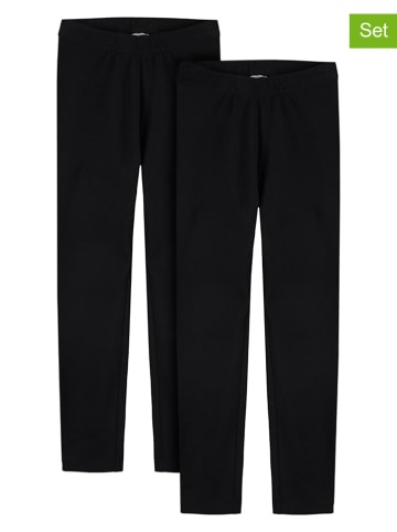 Legginsy (2 pary) w kolorze czarnym