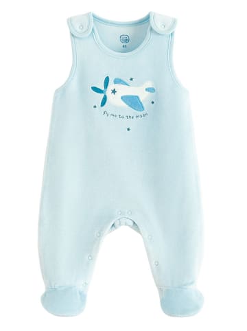 2-delige set: rompers lichtblauw/crème