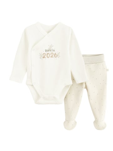 2-delige outfit crème/beige