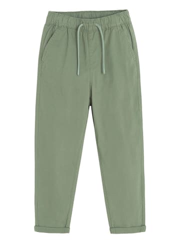 Spodnie chino w kolorze zielonym