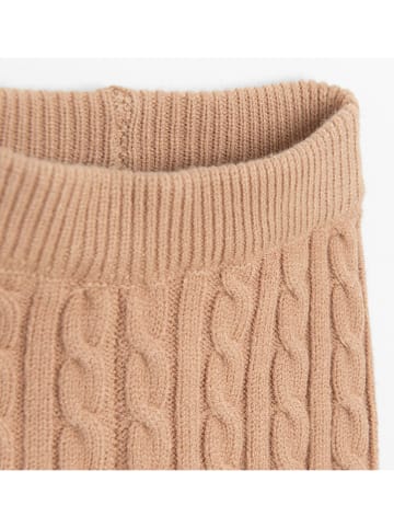 Gebreide broek beige