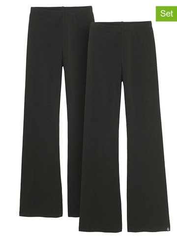 Legginsy (2 pary) w kolorze czarnym