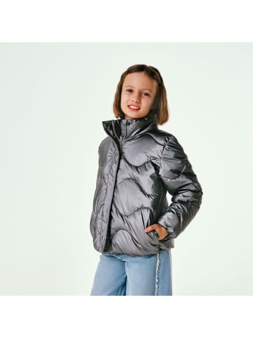 Winterjas zilverkleurig