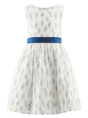 Jurk wit/blauw