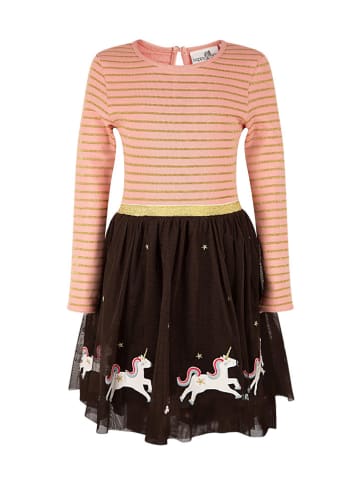 Kleid in Rosa/ Braun