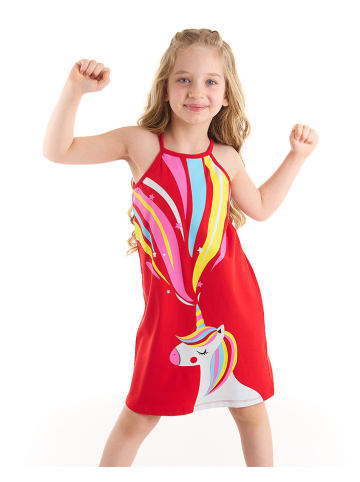 Jurk "Unicorn Love" rood