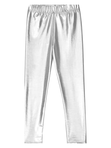 Legginsy w kolorze srebrnym