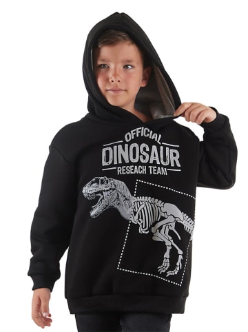 Hoodie "Dino Research" zwart