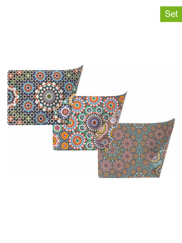 Podkładki stołowe (6 szt.) "Marrakech" ze wzorem - 45 x 30 cm