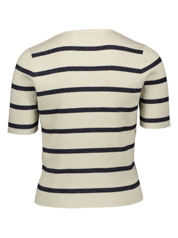 Vest crème/zwart
