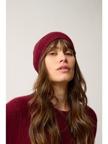 Kasjmieren muts "Signy" bordeaux