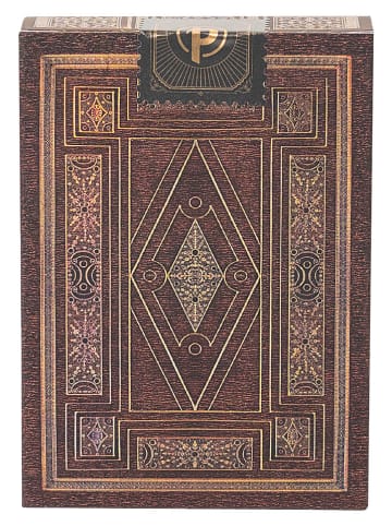 Karty "First Folio" w kolorze brązowym do gry - 6,3 x 8,9 cm