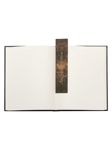 Zakładki (3 szt.) "Michelangelo, Handwriting" w kolorze brązowym - 4 x 18,5 cm