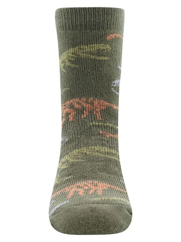 Skarpety antypoślizgowe w kolorze khaki