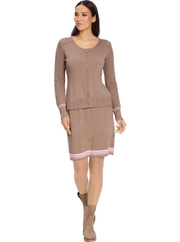 Strickkleid in Hellbraun