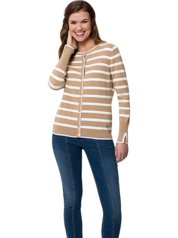 Cardigan in Camel/ Creme