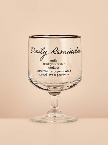 Dessertkom "Daily Reminder" transparent/zwart - 300 ml