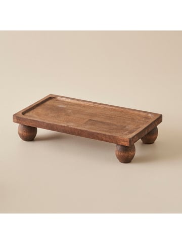Patera w kolorze brązowym - 30 x 17 cm