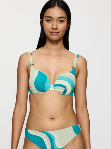 Biustonosz bikini "Summer Mix & Match" w kolorze turkusowo-kremowym