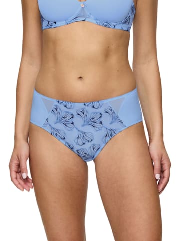 Pełne figi high waist w kolorze błękitnym
