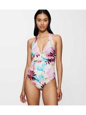 Strój kąpielowy "Summer Fleur" w kolorze jasnoróżowym ze wzorem