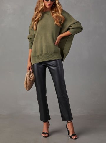 Sweter w kolorze khaki