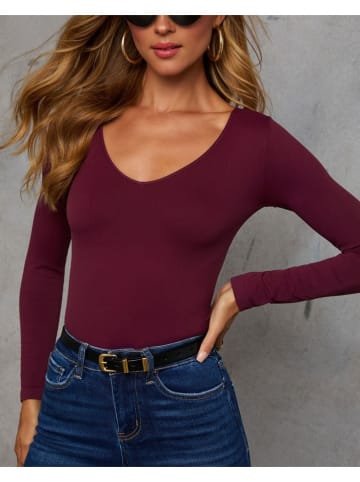 Longsleeve in Bordeaux