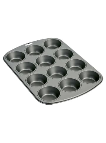 Forma "Gourmet 231" w kolorze szarym do muffinek - 38 x 3,2 x 26,7 cm