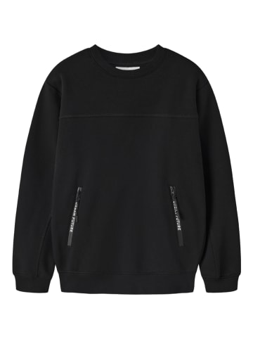 Sweatshirt "Leo" in Schwarz