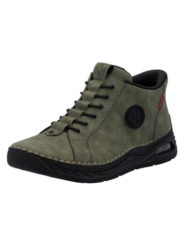 Botki w kolorze khaki do kostki
