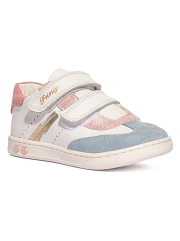 Skórzane sneakersy w kolorze białym