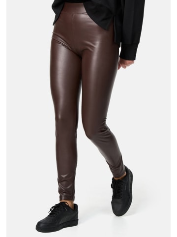Legginsy w kolorze brązowym