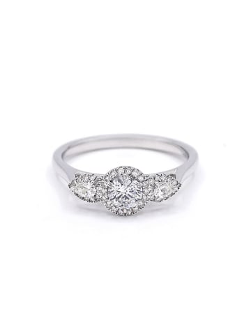 Witgouden ring "Dourga" met diamanten