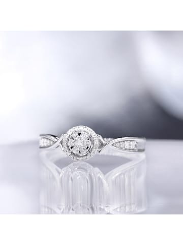 Witgouden ring "Extase" met diamanten