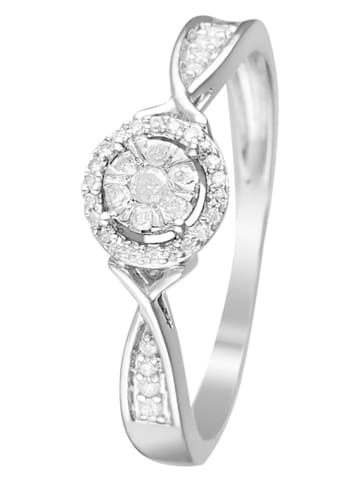Witgouden ring "Extase" met diamanten
