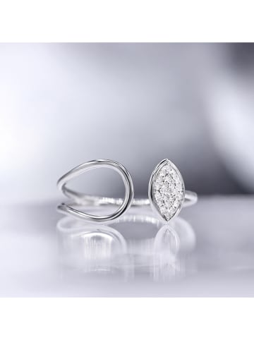 Witgouden ring "Luna" met diamanten