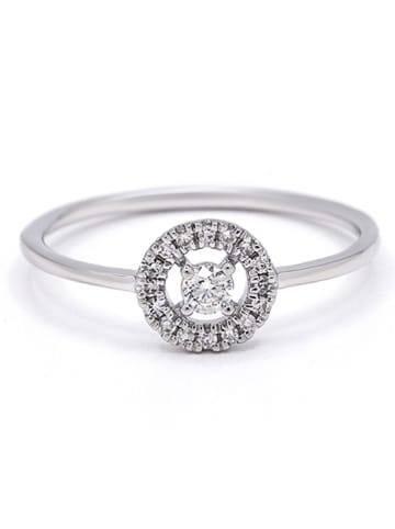 Witgouden ring "Espace Infini" met diamanten