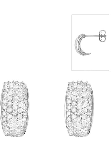 Witgouden oorstekers "One million Diamond" met diamanten