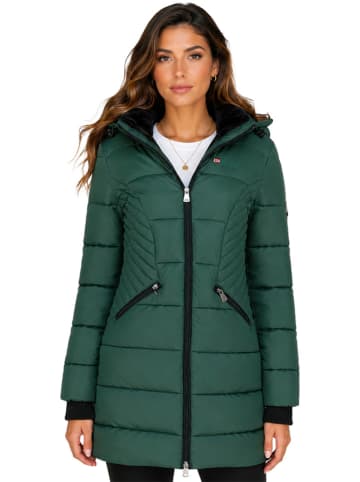 Parka "Bee" w kolorze ciemnozielonym
