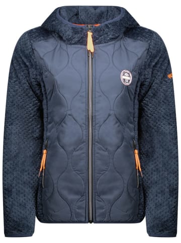 Fleece vest "Torsade" donkerblauw