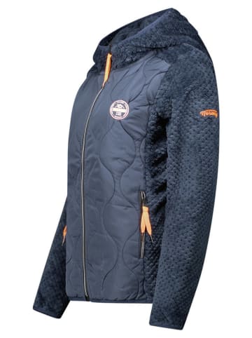 Fleece vest "Torsade" donkerblauw
