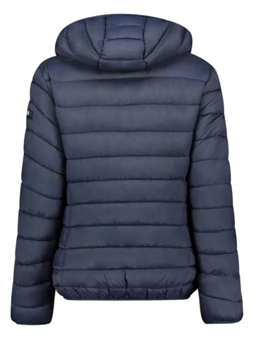 Doorgestikte jas "Atikolor" donkerblauw