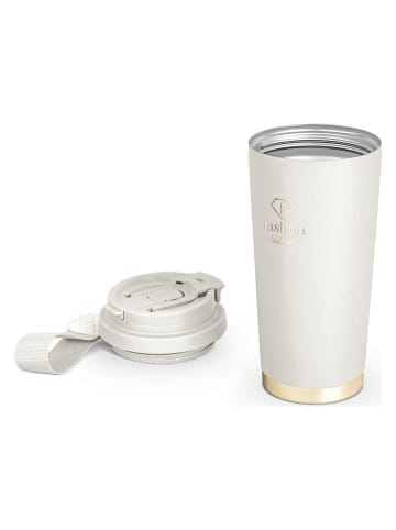Kubek termiczny w kolorze kremowym - 500 ml