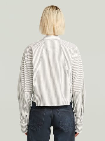 Hemd - Loose fit - in Weiß/ Khaki