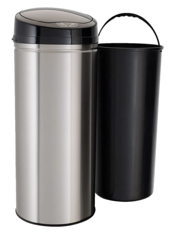 Sensor-Abfalleimer in Silber - 30 l