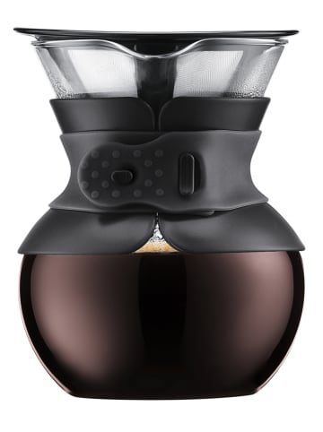 Kaffeebereiter "Pour Over" in Transparent/ Schwarz - 500 ml