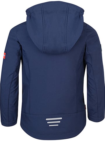 Softshelljas "Oslofjord" donkerblauw/groen