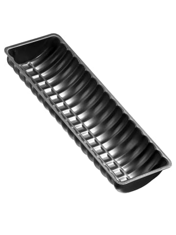 Rehrücken-/ Ciabattaform in Schwarz - (B)32 x (T)12,5 cm