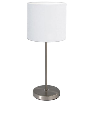 Tischleuchte "New York" in Weiß/ Chrom - EEK A++ - (H)38,5 cm