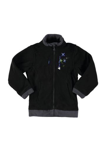 Fleecejacke in Schwarz